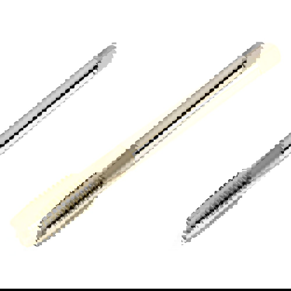 Spiral Point Tap: M12x1.75 Metric, 3 Flutes, Plug Chamfer, 6H Class of Fit, High-Speed Steel-E, ZrN Coated